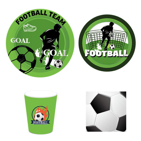 

disposable dinnerware football happy birthday party decorations dinner plates tableware sets sports theme kids baby shower favors