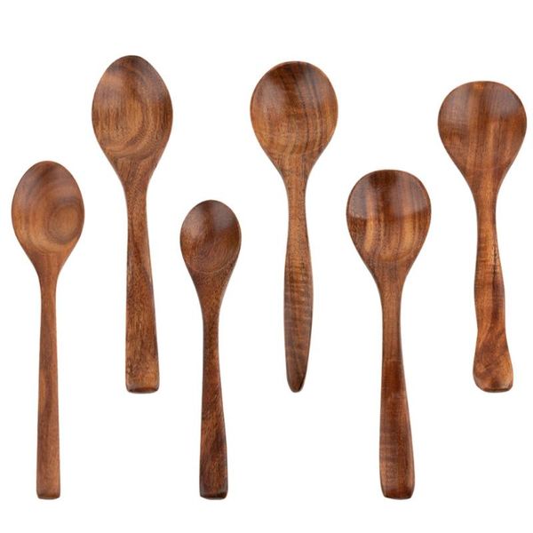 

6pcs seasoning spoons sauce mixing scoops kitchen supplies (assorted color)