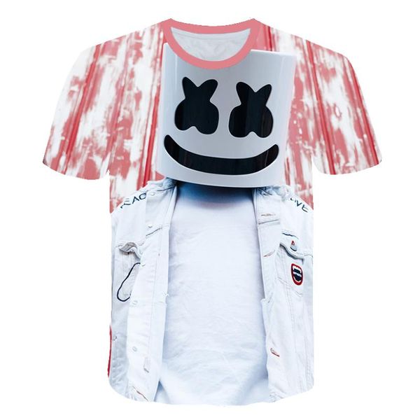 

men's t-shirts 2021 t-shirt candy dj harajuku hip hop 3d printing cool trend, White;black