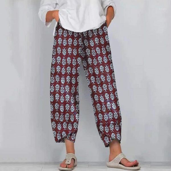 

yoga outfit gym clothing pants women lady casual flowers print elastic waist wide leg sport trousers pantalones de mujer#30