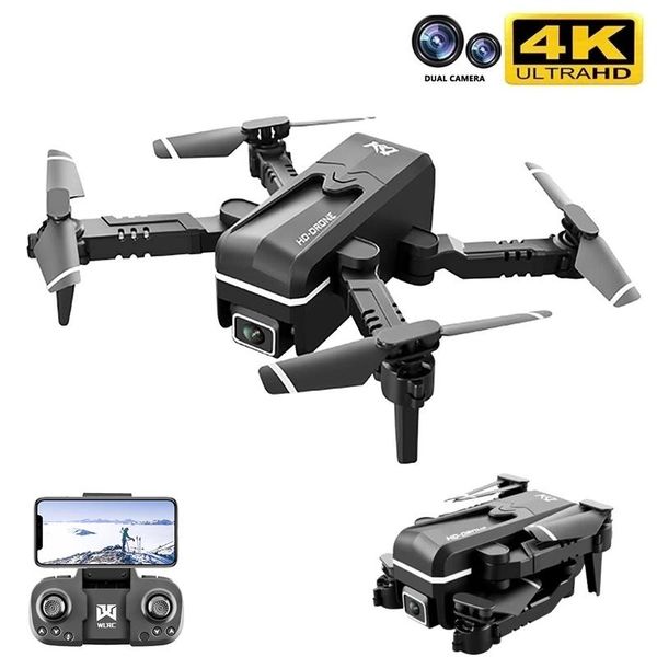 

mini drone 4k hd dual camera visual positioning 1080p wifi fpv height preservation rc quadcopter drones