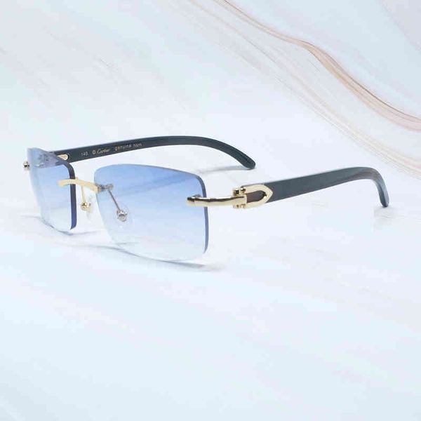 

2022 factory wholesale model luxury men glasses wood frames white buffalo horn sunglass fashion buffs wooden eyewear sunglasses, White;black
