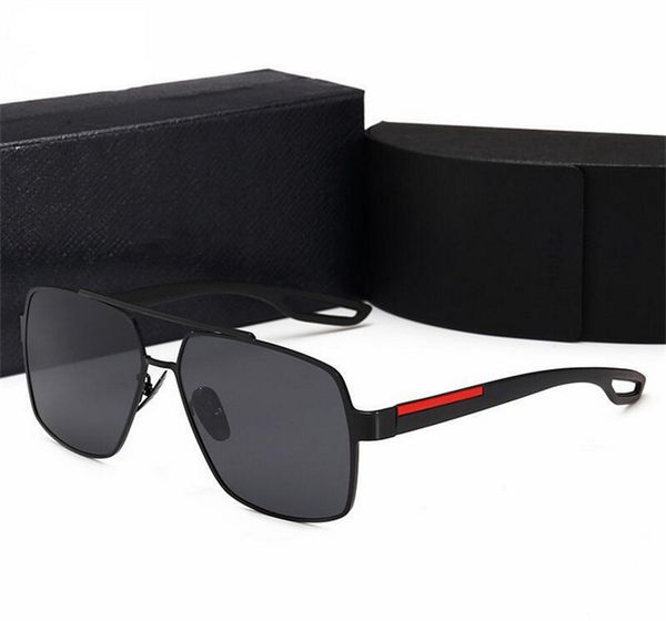 

retro polarized luxury mens designer sunglasses rimless gold plated square frame brand sun glasses fashion eyewear with case, White;black