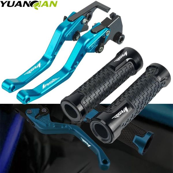 

motorcycle brakes accessories cnc aluminum brake clutch levers handlebar hand grips ends for aprilia rsv4 2009 2010 2011 2012 2013-2021