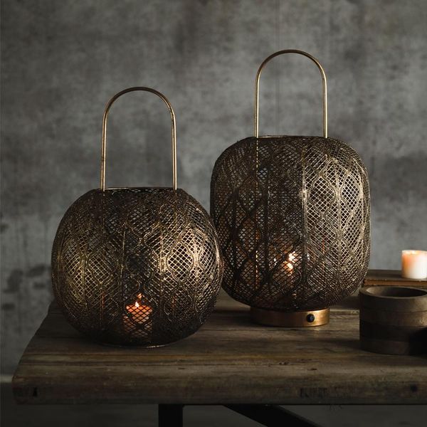 

candle holders modern metal large holder outdoor retro marocco lamp minimalist geometric lantern swieczniki home decor
