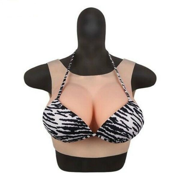 

women's shapers realistic silicone breast form enhancer crossdresser transgender cosplay soft boob queen transvestite mastectomy, Black;white