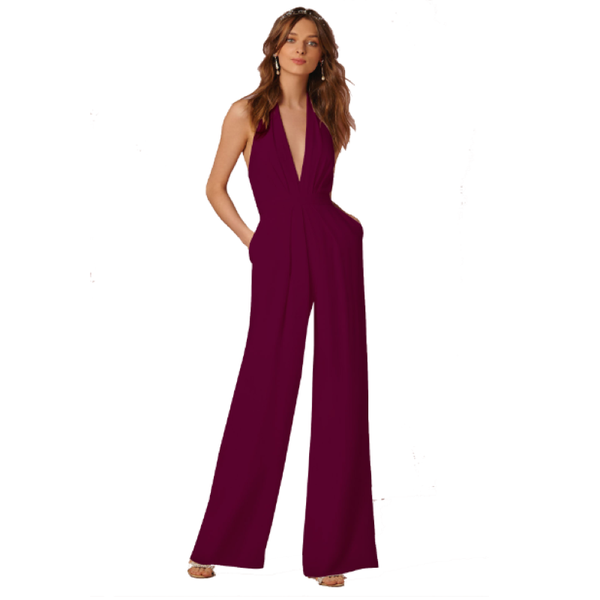 

women's jumpsuits & rompers 2021 europe and the united states sellers autumn casual jumpsuit sleeveless halter, Black;white