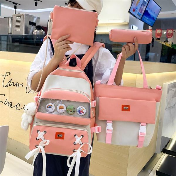 

backpack 2021 school bags fashion canvas women casual classical bag for teenage girls shoulder mochilas rucksacks