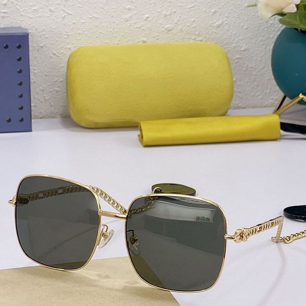 

2021 designer fashion sunglasses ladies sunglassess 0724s metal full frame exquisite magic pendant designers sunglassesss, White;black