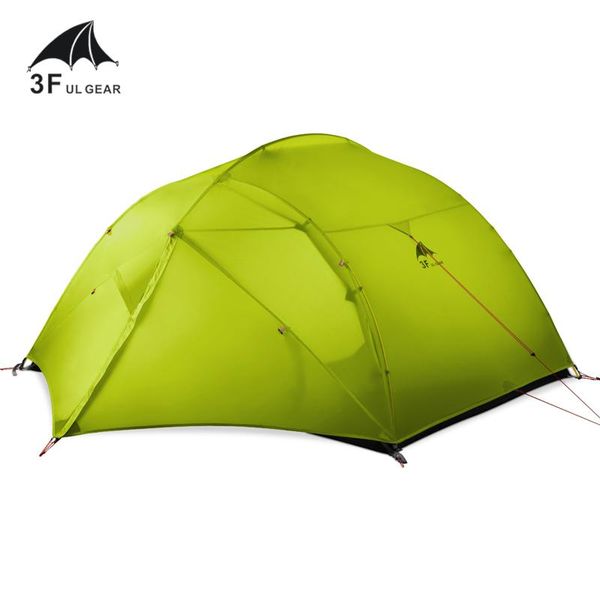 

gear 3 person camping tent 15d silicone 210t outdoor ultralight hiking waterproof with ground sheet tents and shelters