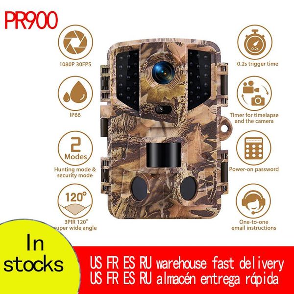 

hunting trail camera 20mp 1080p pir ir wildlife scouting cam night vision ip66 waterproof 120 degree angle cameras
