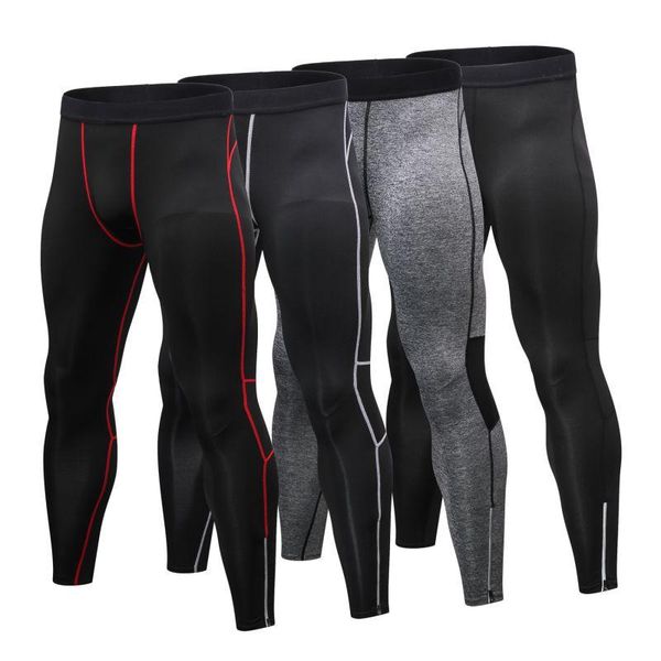 

men's pants men elastic quick drying fitness bodybuilding training sports trousers breathable casual mens fashion, Black