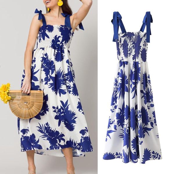 

casual dresses dress 2021 women fashion printing strap tube chic women's retro dresss, Black;gray