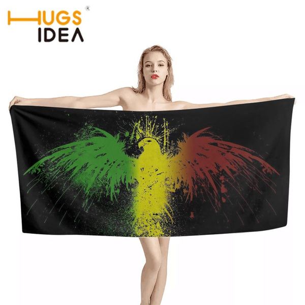 

towel hugsidea women portable travel beach peace dovel pattern deisgn kids bathroom shower 2size soft toalla