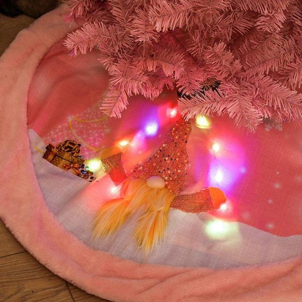 

christmas decorations tree skirt home el decoration rudolph pink light n4q9