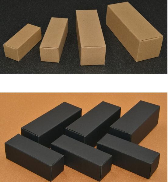 

gift wrap 50pcs blank kraft paper boxes black paperboard packaging box diy craft lipstick perfume bottle white
