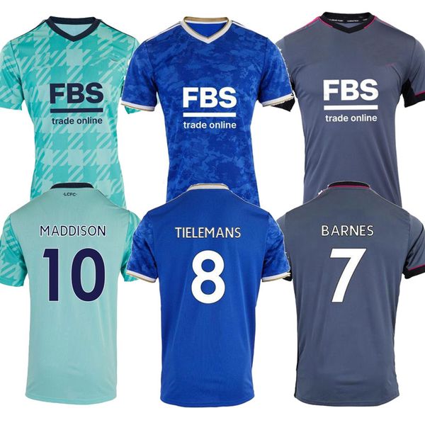 

fans & player leicester soccer jersey 21 22 football shirt city 2021 2022 vardy ndidi maddison iheanacho tielemans gray barnes morgan ricard, Black;yellow