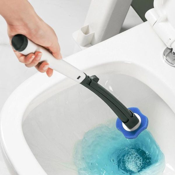 

bath accessory set toilet brush base wand replacement heads wall-mounted long handle cleaning tool bathroom accessories