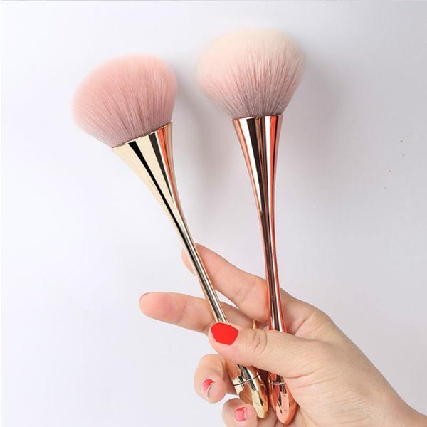 

makeup brushes large rose gold powder blush brush professional cosmetic set face contour eye shadow lip beauty tool