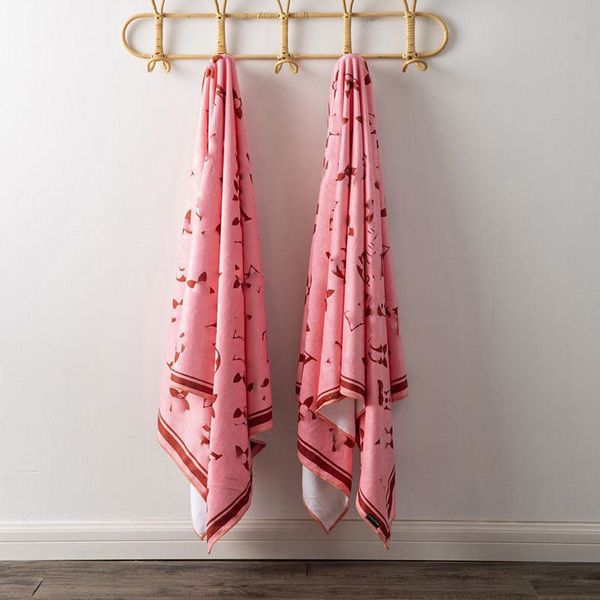 

beach towel fashion letter printed women home bath wholesale microfiber girl long towels gifts sets ship