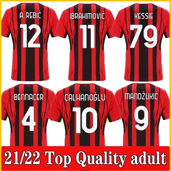 

men's t-shirts camisetas de fÃºtbol 2021 22 ac men+kid kit home milan jersey maillot foot soccer shirt camisa time, White;black