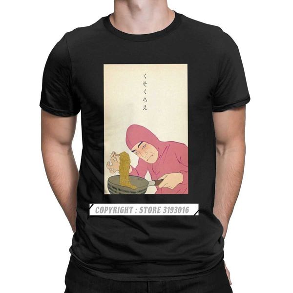 Vaporwave Sanat Erkek Tee Gömlek Pembe Guy Cooks Ramen T Shirt Erkekler Filthy Frank Joji Meme Harajuku Noel Kazak 210629