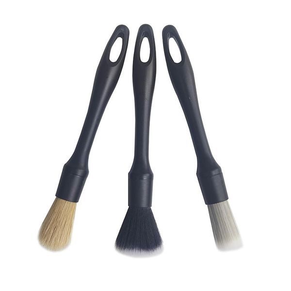 

car sponge natural boar hair detail brush cleaning detailing set automotive for dirt dust clean