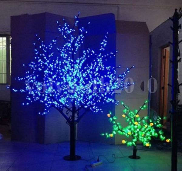 

christmas decorations 2m 6.5ft height led artificial cherry blossom trees light 1536pcs bulbs 110/220vac rainproof fairy garden decor