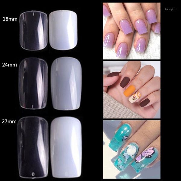 

500pcs square false nail tips full cover acrylic fakse nails for gel tips1, Red;gold