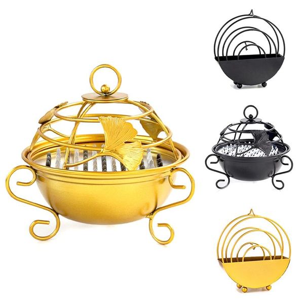 

fragrance lamps creative mosquito coil holder birdcage shape summer day iron repellent incense rack plate home decoration