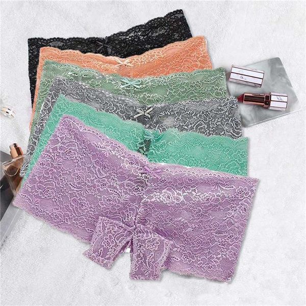 

panties fashion women lace lingerie plus size underwear open crotch bowknot briefs crotchless underpants 2021 women's, Black;pink