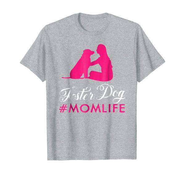 

foster dog mom shirt - gifts for moms who rescue dogs, White;black