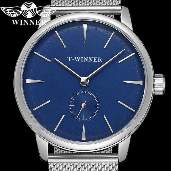 

fashion mechanical men wristwatch military sport male clock blue skeleton stainless steel man watch 8165 wristwatches, Slivery;brown