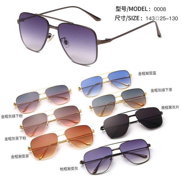 

sunglasses metal sunglasses fashion spectacles frame, White;black