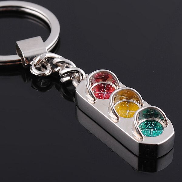 

s Traffic Light key rings red and green lights keychain car key chain Gifts For male women