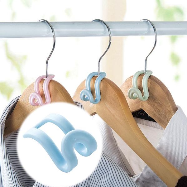 

hangers & racks 15pcs mini antislip clothes hanger home easy hook closet organizer storage rack holder living