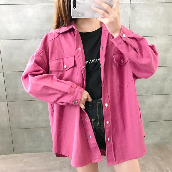 

women's jackets fashionable loose mid-length strange smelly denim jacket, Black;brown