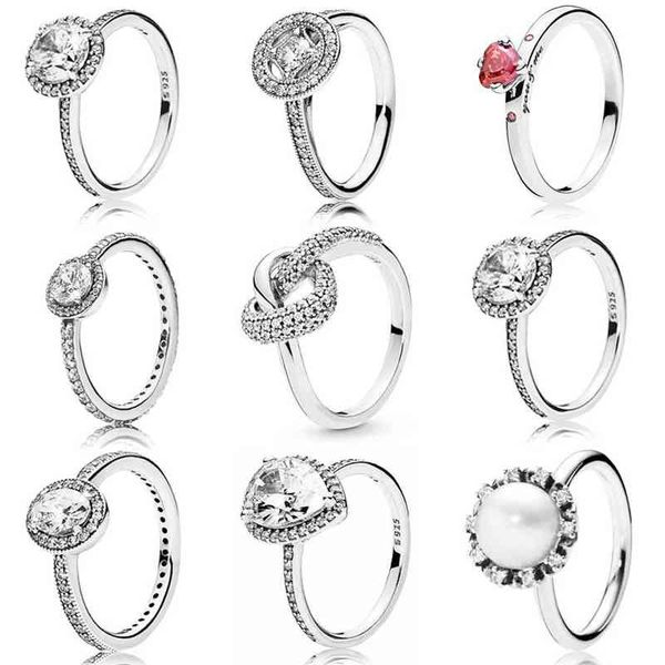 

original pave classic elegance vintage allure with crystal ring red heart-shaped 925 sterling silver pandora jewelry