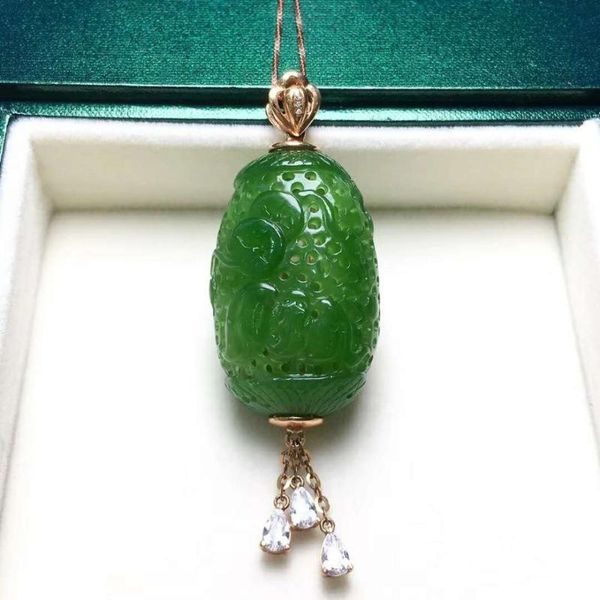 

lockets 18k gold inlaid with hebi biyufu to sachet pendantj51#, Silver