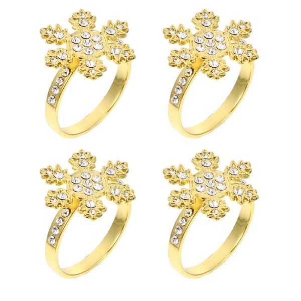 

napkin rings 4pcs delicate decorative buckle home party button christmas supply