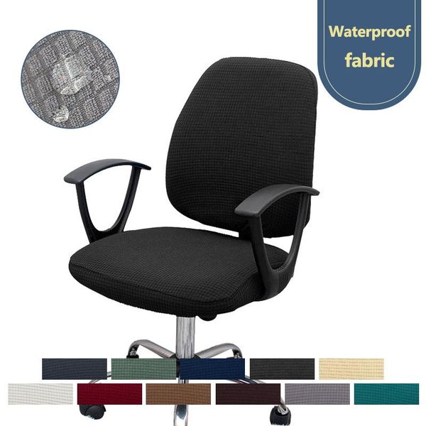 

chair covers computer cover spandex office 2 pieces set for back and base