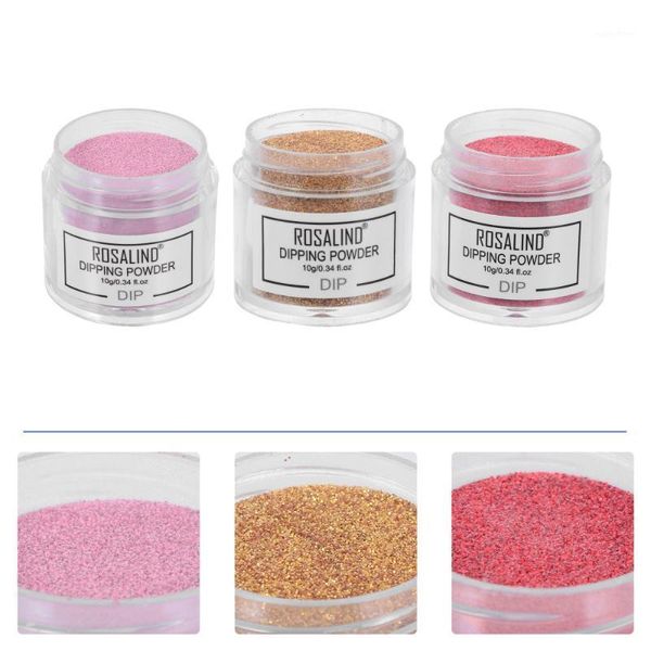 

3pcs shiny manicure powder nail dipping acrylic for shop1, Silver;gold