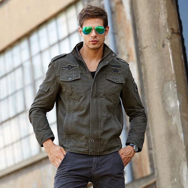 

men's jacket fashion trend casual cold insulation military jackets, Black;brown