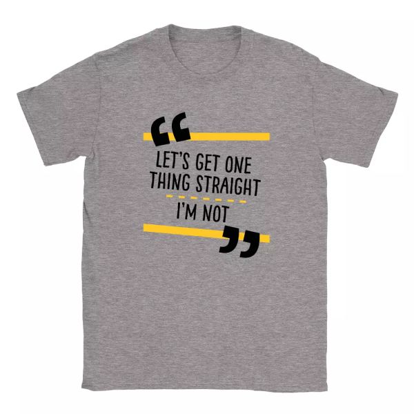 

not straight mens t-shirt lgbt present gift pride, White;black