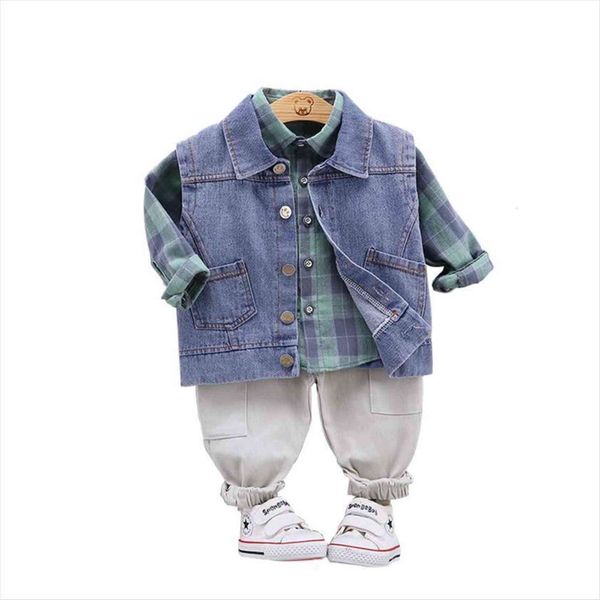 

spring autumn baby girl clothes suit children boys casual vest shirt pants 3pcs sets toddler fashion costume kids tracksuits, White
