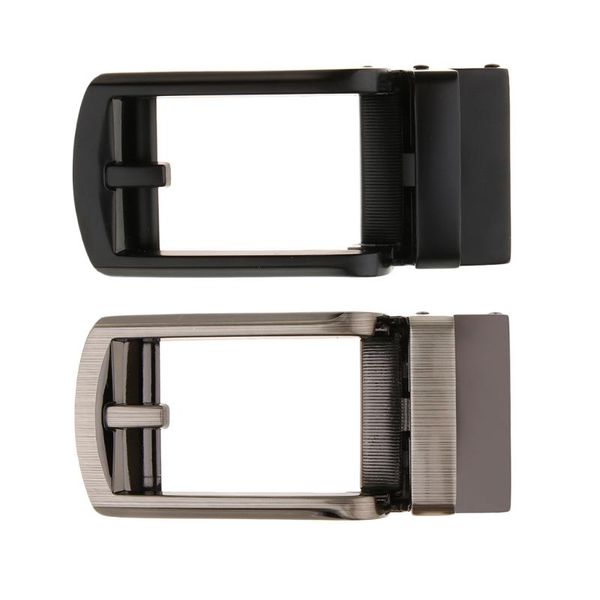 

belts 2pack automatic belt buckle replacement ratchet slide accessories, Black;brown