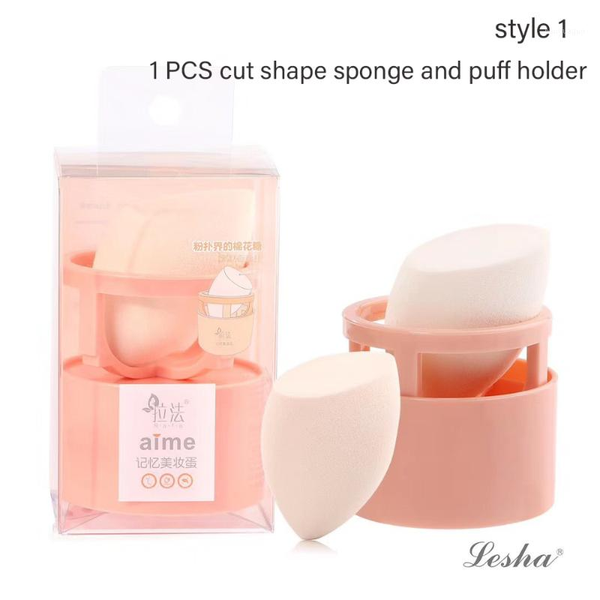 

makeup sponge puff professional facial cosmetic concealer cream foundation powder holder storage box1