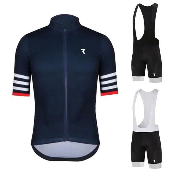 

racing sets 2021 ryzon cycling jersey summer set pro team clothing road bike suit bicycle bib shorts mtb ropa, Black;blue