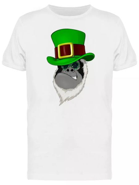 

gorilla leprechaun tee men's -image by shutterstock, White;black