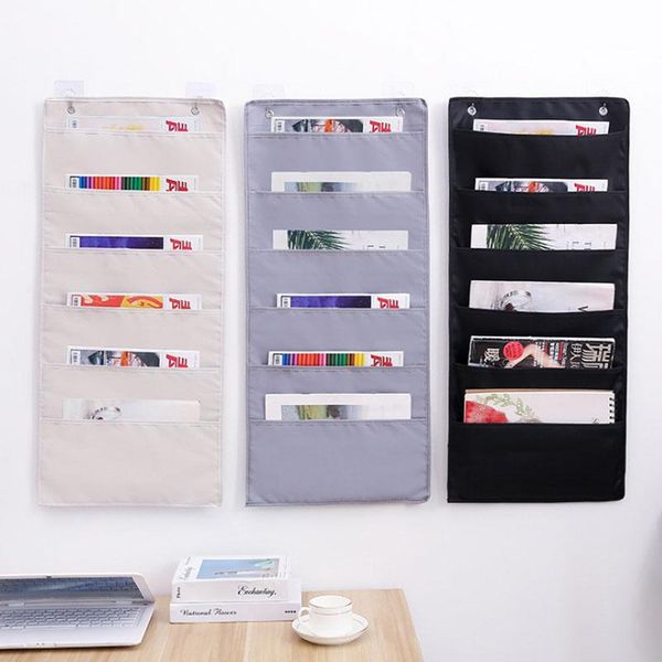

storage boxes & bins document hanging bag oxford cloth pocket chart file folding holder cascading fabric organizer for office